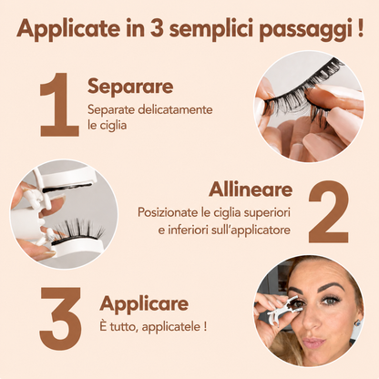 Ciglia magnetiche Zenirev™ senza colla.
